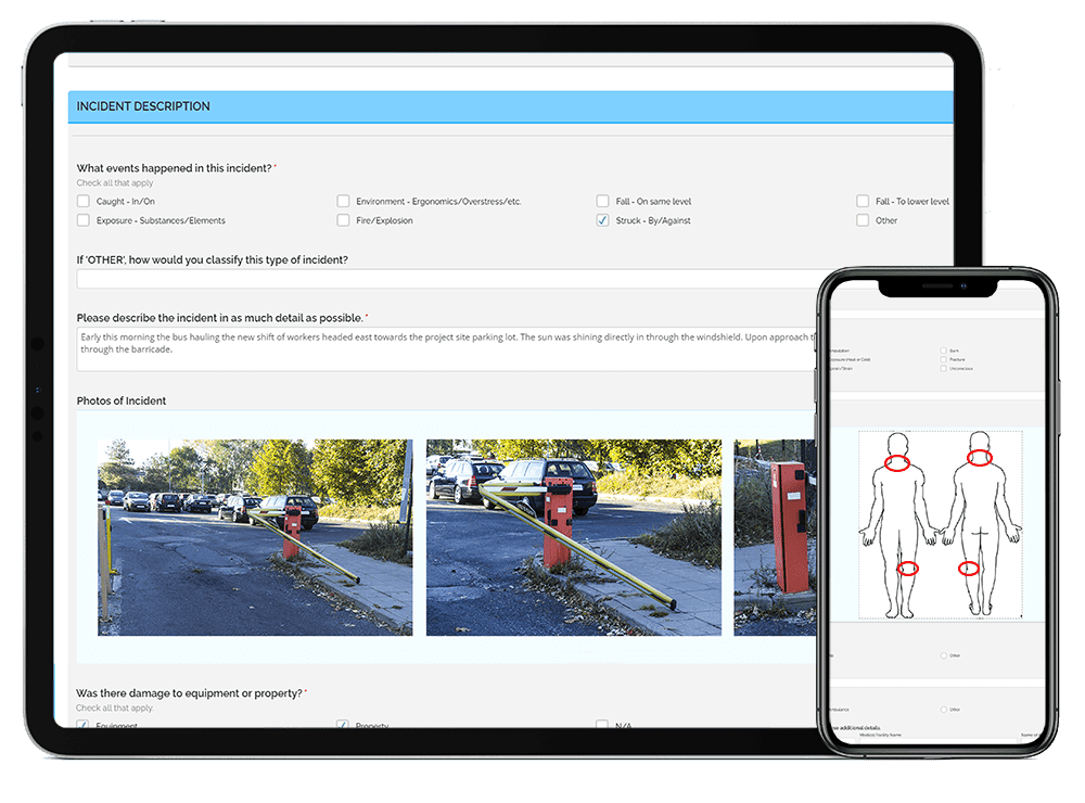 incident management software on tablet and mobile