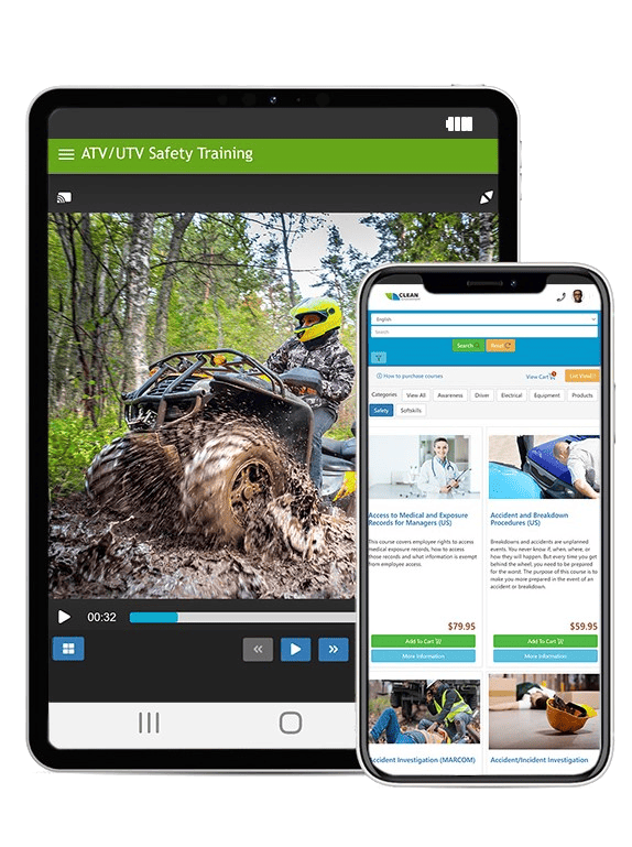 Online training within the safety management software