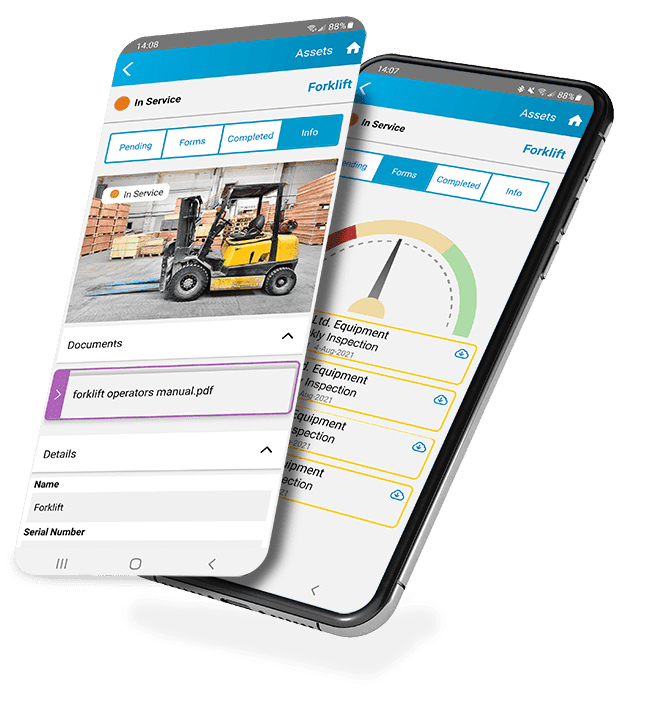 Equipment and Asset Management Software on mobile