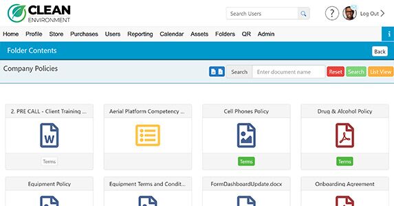 image of digital folders and the documents and files stored