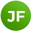 JF green initials